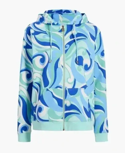 Hill House New!  The Allie Zip Up Ocean Kaleidoscope Fleece