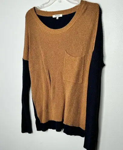 Madewell  color block sweater size small