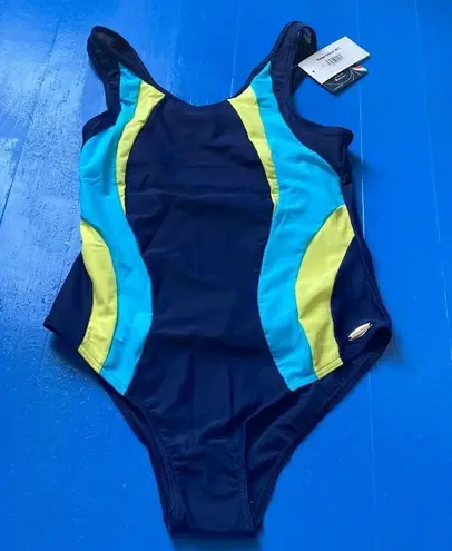 Merry Style One Piece Swim Suit SIZE L Blue Size L