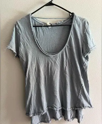 We The Free Free people  grey oversized relaxed shirt size medium.