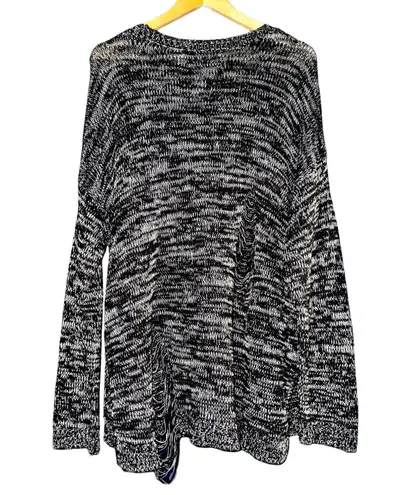 Gypsy Warrior Women’s Distroyed Sweater Tunic Distressed Goth Black Sz M Grunge