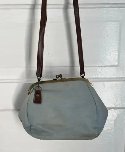 Elegant Brown and Gray Women's Handbag