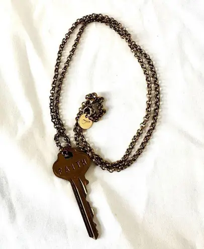 The Giving Keys Faith key pendant necklace