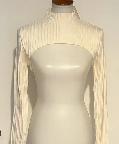 Pretty Garden Mock Neck Bolero Top