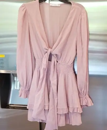 Saints + Secrets 💕💕 Long Sleeve Ruffle Mini Dress