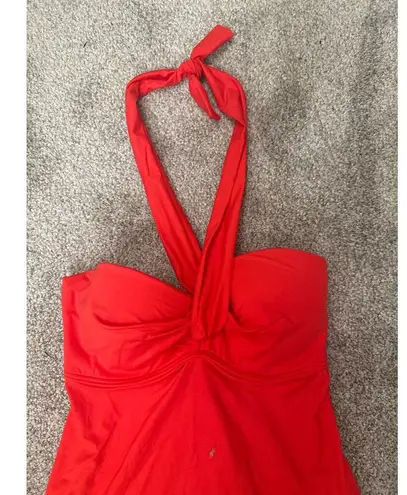 Coco reef Five Way Bra Sized Underwire Tankini Top in Classic Red,32/34D