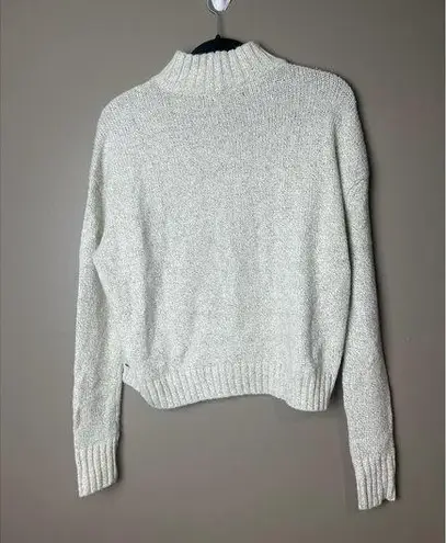 American Eagle  outfitters sweater cropped mock neck taupe/grey nwt medium