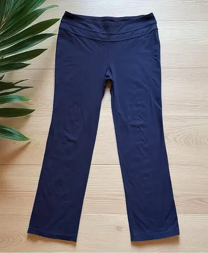 Boston Proper Navy Blue Stretchy Wide Leg Pants - Size M