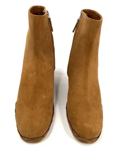 Salvatore Ferragamo CANARIA CROSTA ESPADRILLE WEDGE SUEDE BOOTIES SIZE 6