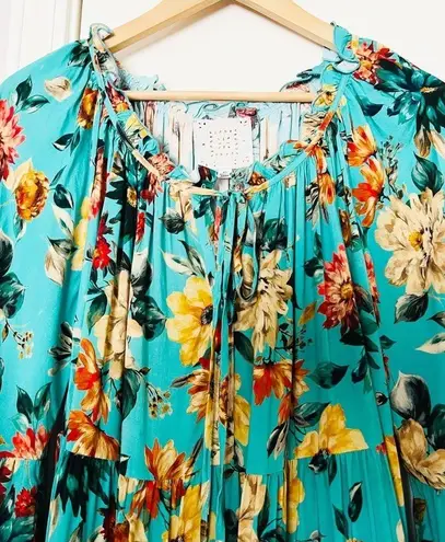Johnny Was Tulum Relaxed Floral Tiered Minidress