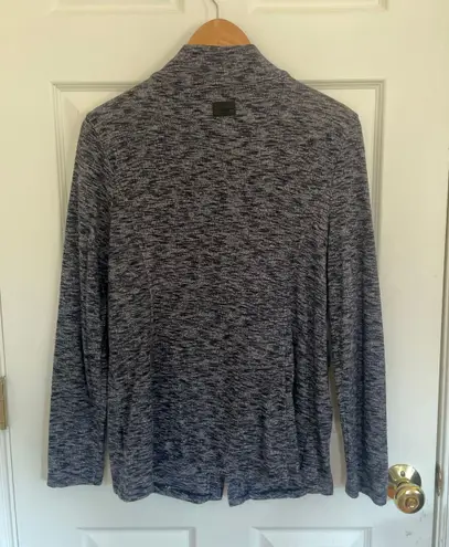 G.H. Bass &Co. GH Bass & Co. Navy Asymmetrical Zip Up Cardigan