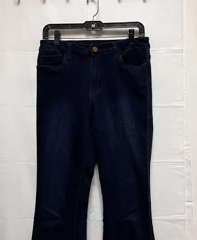 Vervet Flying Monkey Women Size 28 High Rise Flare Blue Jeans‎ Frayed Hem BAX-C