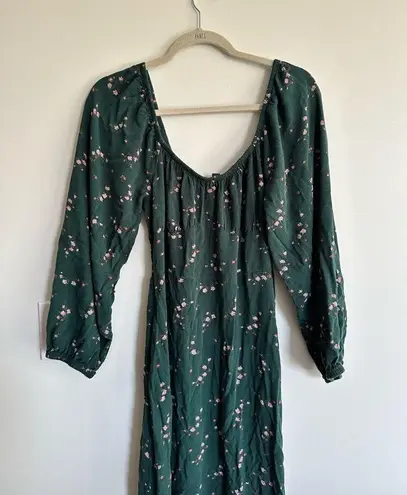 Wild Fable  Medieval Floral Green Maxi Dress