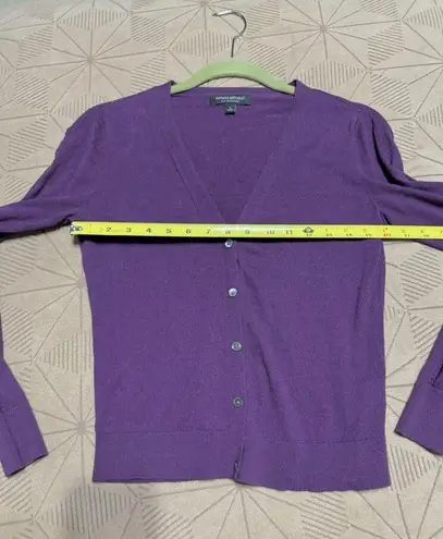 Banana Republic  Silk Cashmere Cardigan Sweater in Purple - Size Small