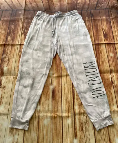 Rae Dunn Woman ADVENTURE Tie Dye Drawstring Jogger with Pockets Size Medium