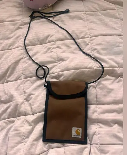 Carhartt WIP Collin's neck pouch EUC Brown