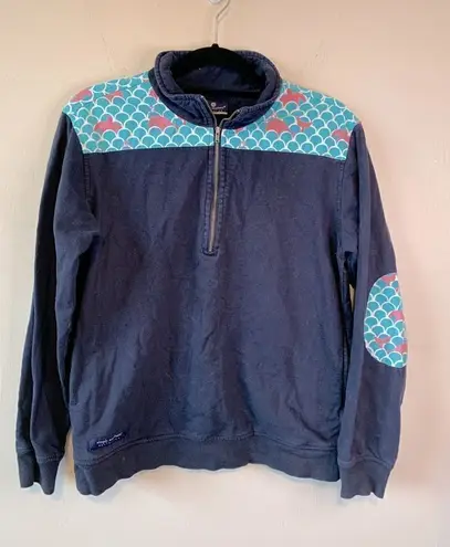 Simply Southern  Blue 1/2 zip pullover size M‎