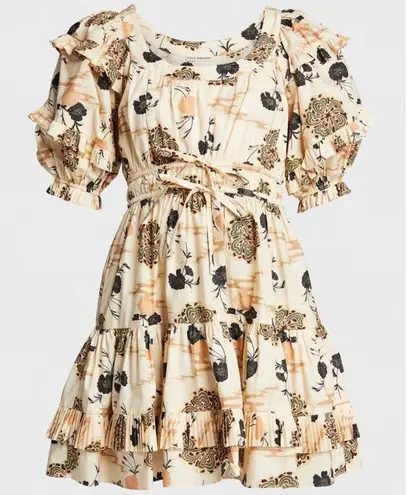 Ulla Johnson  Naomi Mini Dress Daisy Cream Floral Print