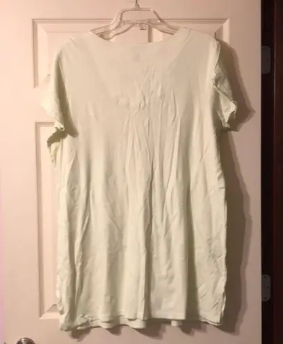 Erika Taylor Short Sleeve Green Floral Nightgown 1X