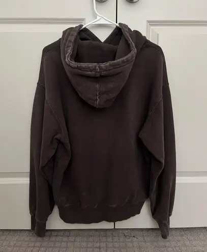 NINTH HALL Fundamentals Brown Wash Boxy Hoodie