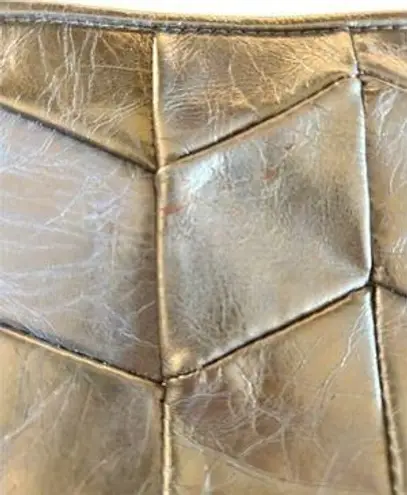 David Charles Metallic Silver Clutch Handbag