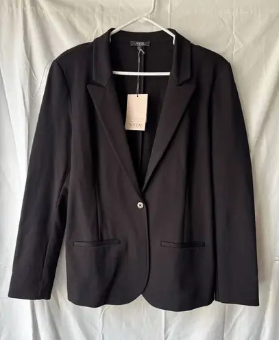 NYDJ Ponte Blazer in Black Size Large