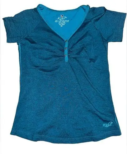 Kuhl  teal in color women’s T-Shirt outdoor hiking brand size XS