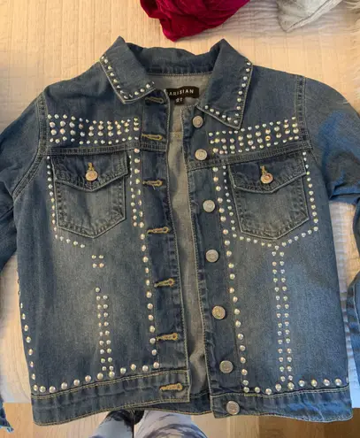 Parisian studded jean jacket