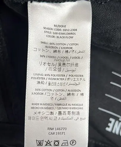 RE/DONE Low Rider Loose Jeans in Black Flow