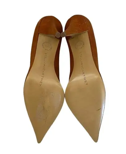 Stella McCartney Vegan Leather Pumps size 37.5 Caramel