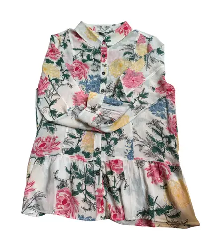 Simply Noelle Floral Long Sleeve Blouse