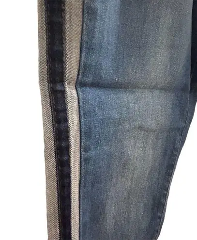 Lolo Women's Ankle Jeans Size 11 Blue Side Stripe Stretch Denim