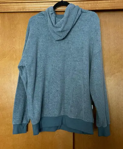 Soft Serve Cloud Cotton Hoodie in Shark Steel Blue Size Large