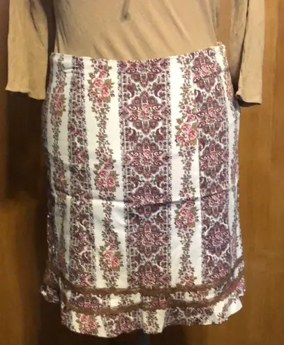Studio Soleil Pencil Skirt With Ruffle Size L