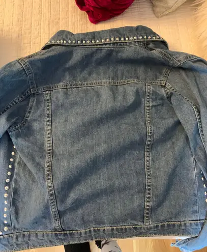 Parisian studded jean jacket