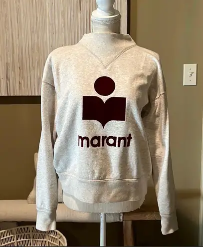 Isabel Marant Etoile Moby Ecru and Maroon