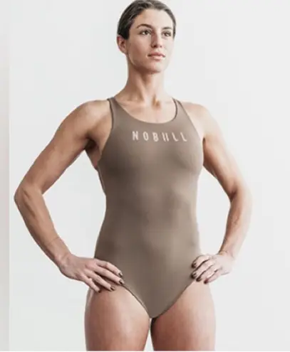 Nobull NWT Women's Swim One Piece Swimsuit - Small - Dark Fallen Rock