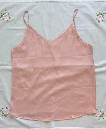 ⟡ pink satin cami top (women’s xl) ⟡