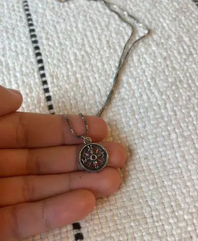 Compass Neckalce Silver