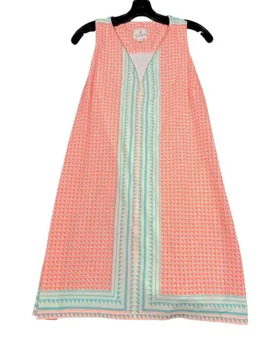 Julie Brown NYC Pink Geometric Print Sleeveless Dress Size 8