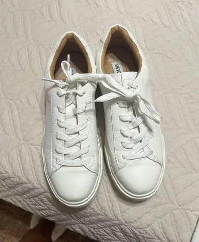 Steve Madden White Platform Sneakers