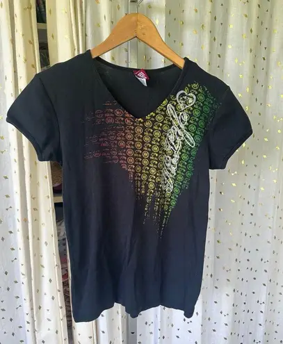 Hi Life 100% Cotton Hawaiian Reggae Jawaiian Ombre Graphic V Neck T