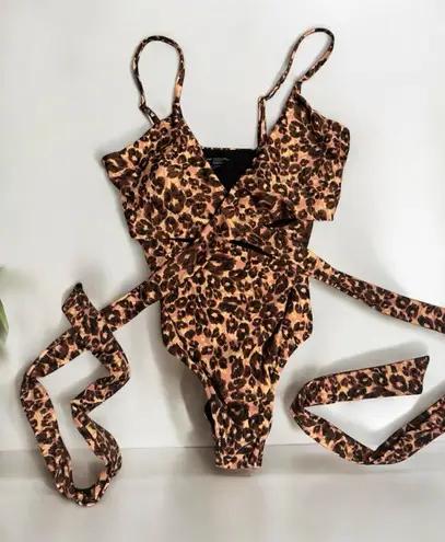 Aerie  NWT Leopard Print One Piece Med Long - Image 1