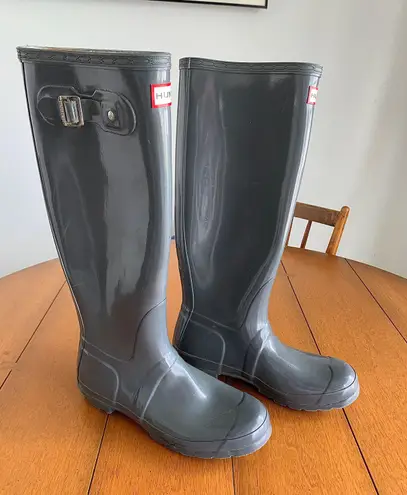 Hunter Gray Rainboots