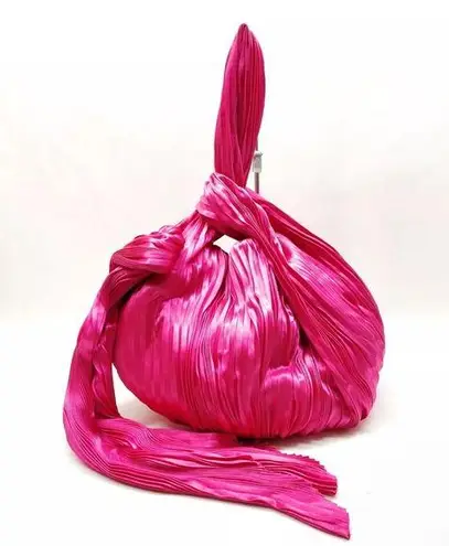 Giorgio Armani Pink Satin Evening Bag EUC