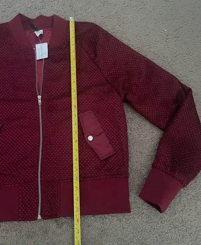 Windsor NWT  Mesh Bomber Zip-Up Jacket