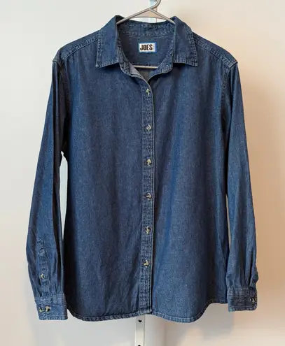 JOES sz XL Jeans Denim Shirt Long Sleeve Button Down Blue Cotton Classic Fit