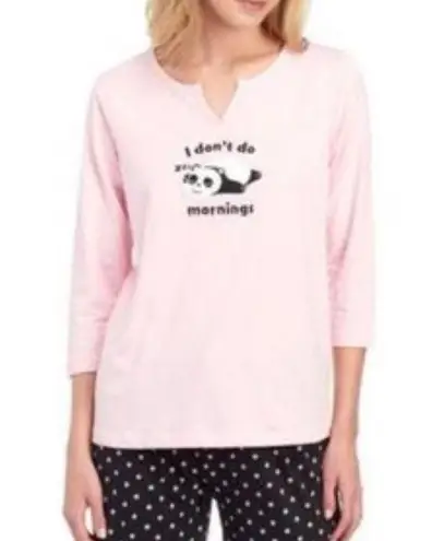 Rene Rofe Black & Pink 'I don’t do mornings’ Notch