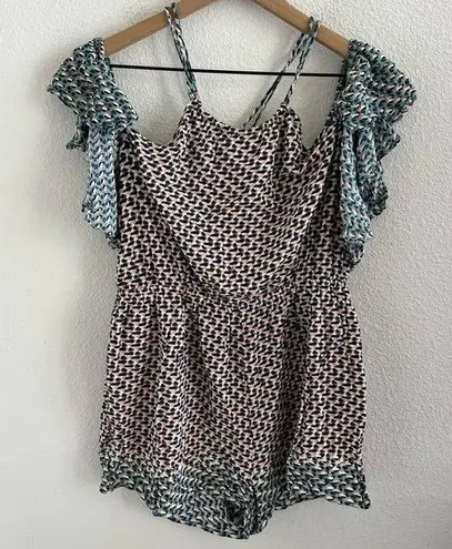 Elevenses Anthropologie Madalenna Jumper Romper Cold Shoulder Small