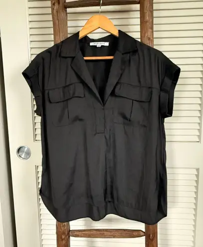 Rose + Olive Black Short Sleeve Size XS